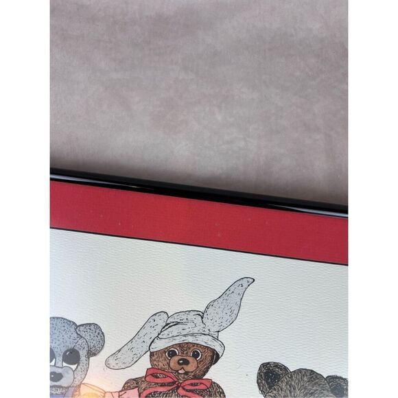 Vintage Teddybear Bear Framed Print Picture 1980s - Picture 5 of 7